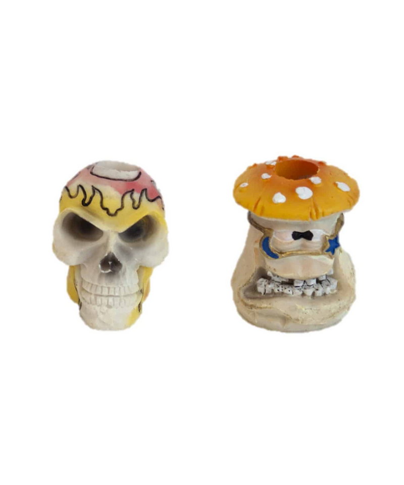 Resin Snuffer Assorted Skull Designs