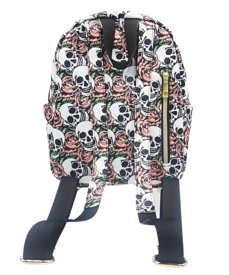 Skulls And Roses Mini Backpack