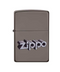 Zippo Lighter Like 3D Zippo Logo Black Ice