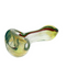 3" Fumed Spoon Glass Pipe With Rasta Stripe