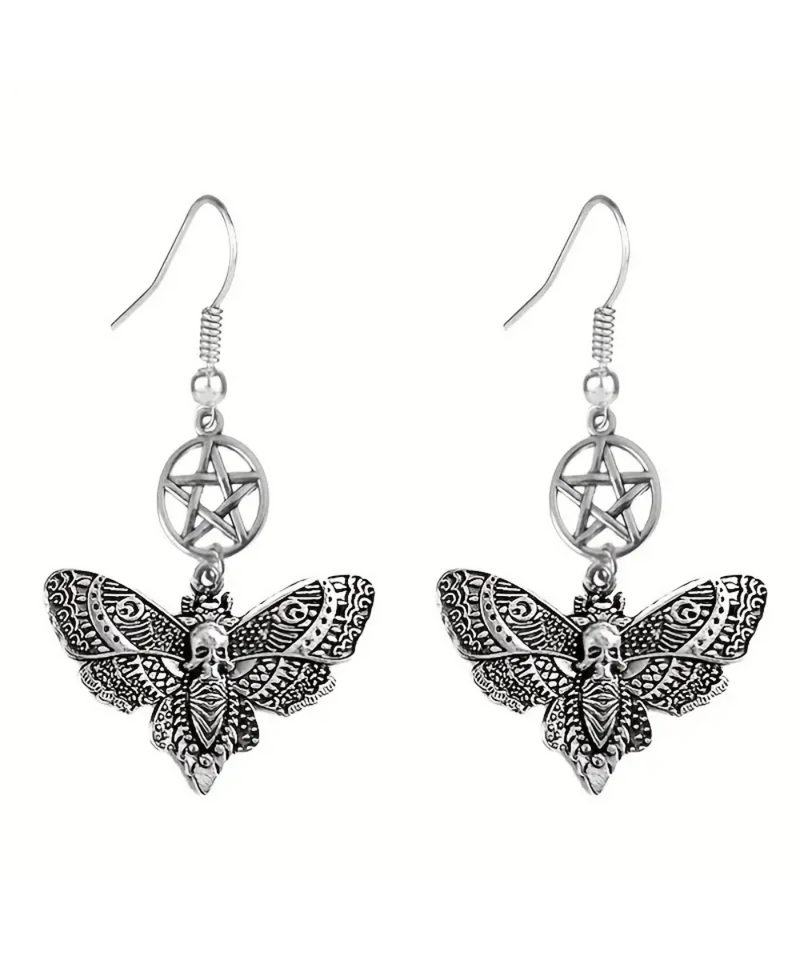 Dangly Moth Earrings