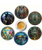 6pc Wooden Animal Coasters