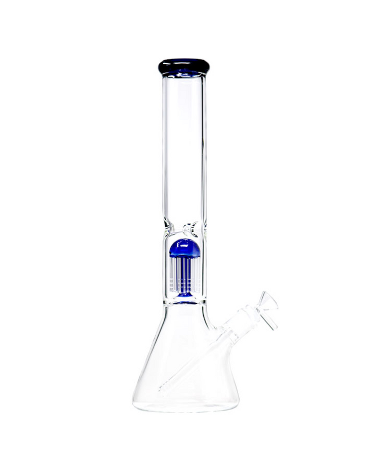 16.5" 8-Arm Tree Perc Glass Beaker Bong