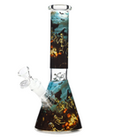 10" Arsenal Haunted Hollow Glass Beaker Bong