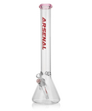 Arsenal 18" Coloured Rim Glass Beaker Bong