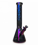 Red Eye Tek Metallic Hobstar Beaker Bong