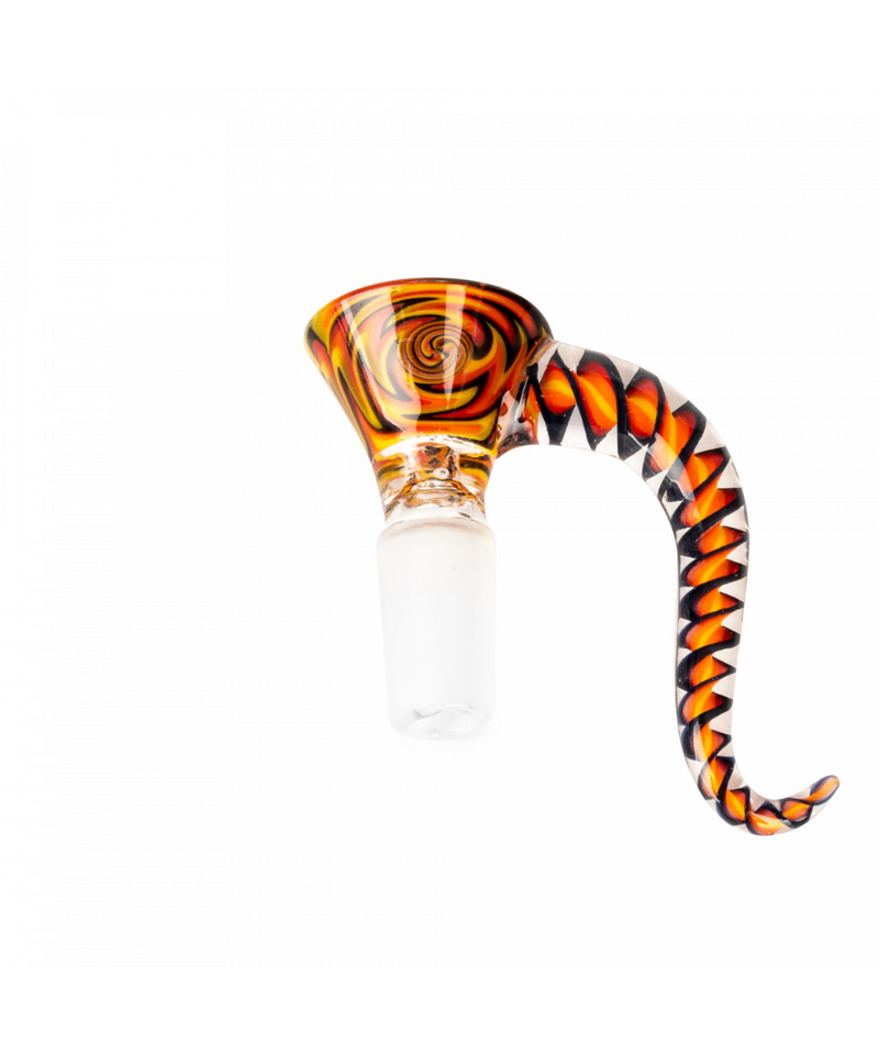 Red Eye Glass 14mm Carnival Cone Bowl