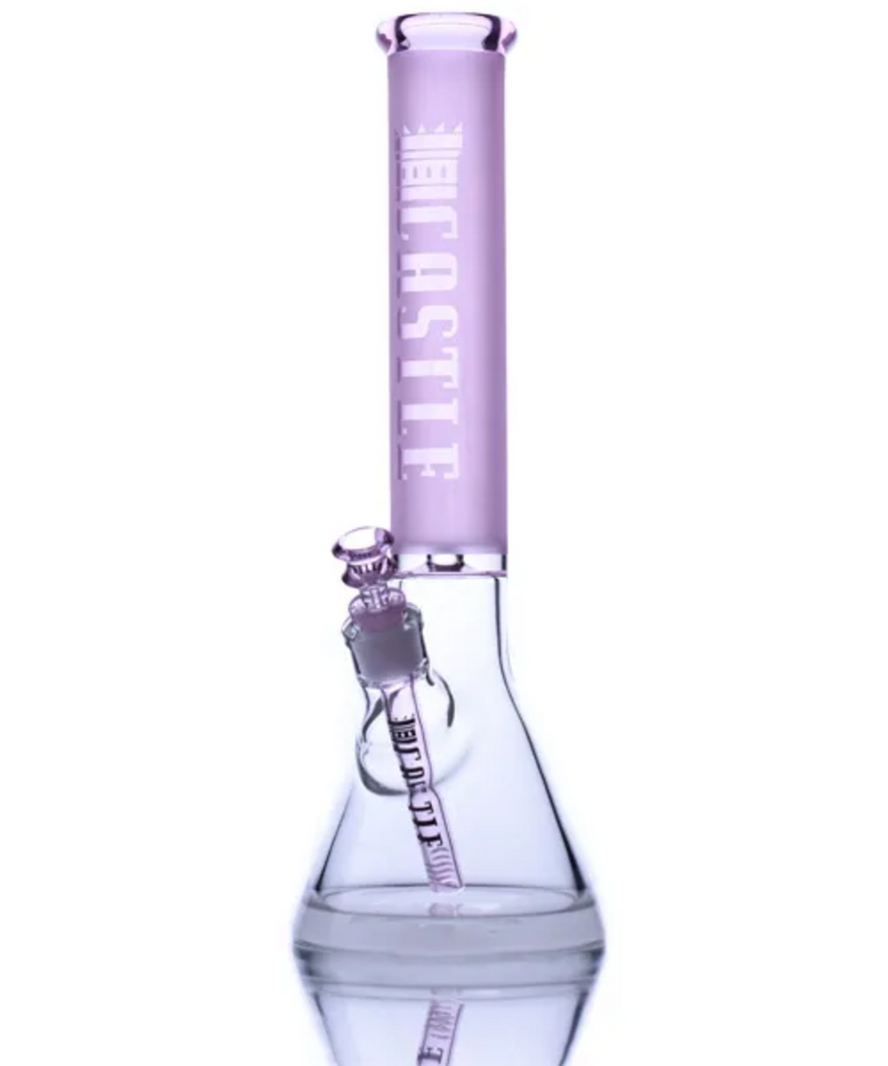 Castle Glassworks 16" Frosted Beaker Bong