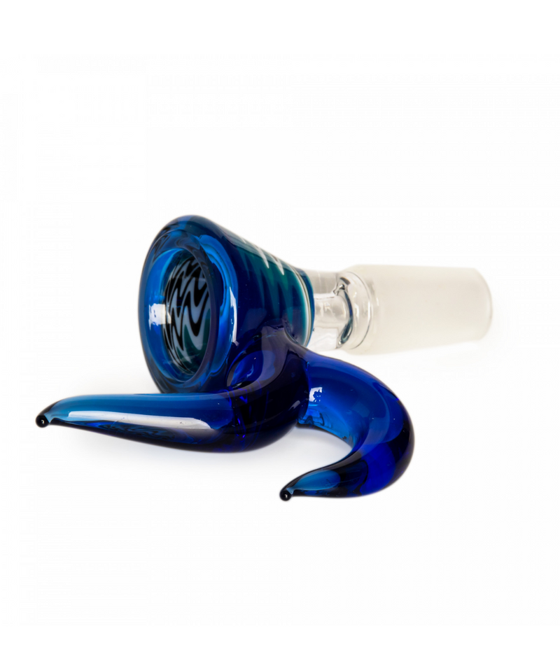 Red Eye Glass 14mm Wig Wag Horn Bowl