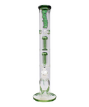 GanjaVibes Double Tree Perc Glass Bong