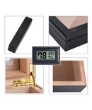 Carbon Fiber Humidor 25ct With Digital Hygrometer