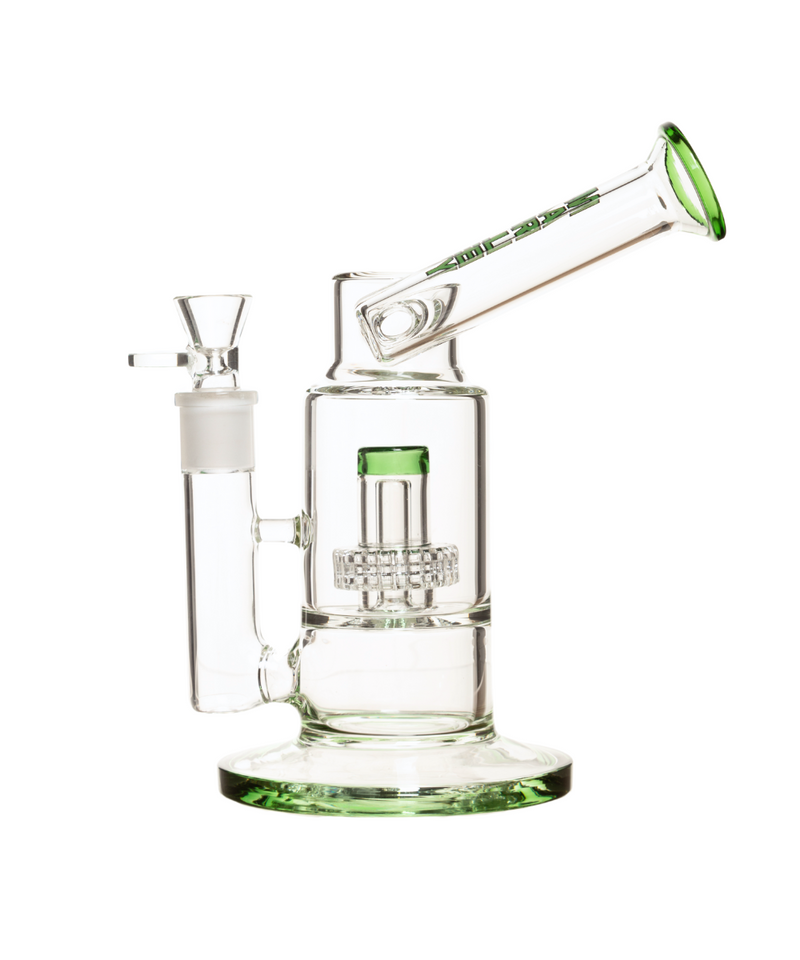 Marley Glass 9" Dual Aqua Wave Glass Bong