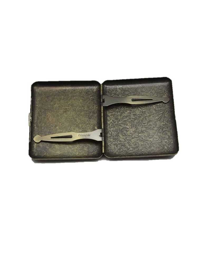 Brass Metal Cigarette Case With Gift Box