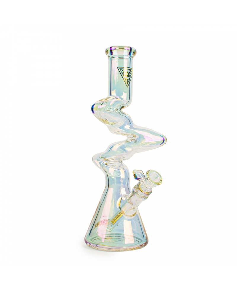 Red Eye Tek 12" 3-Arm Zig Zag Glass Bong