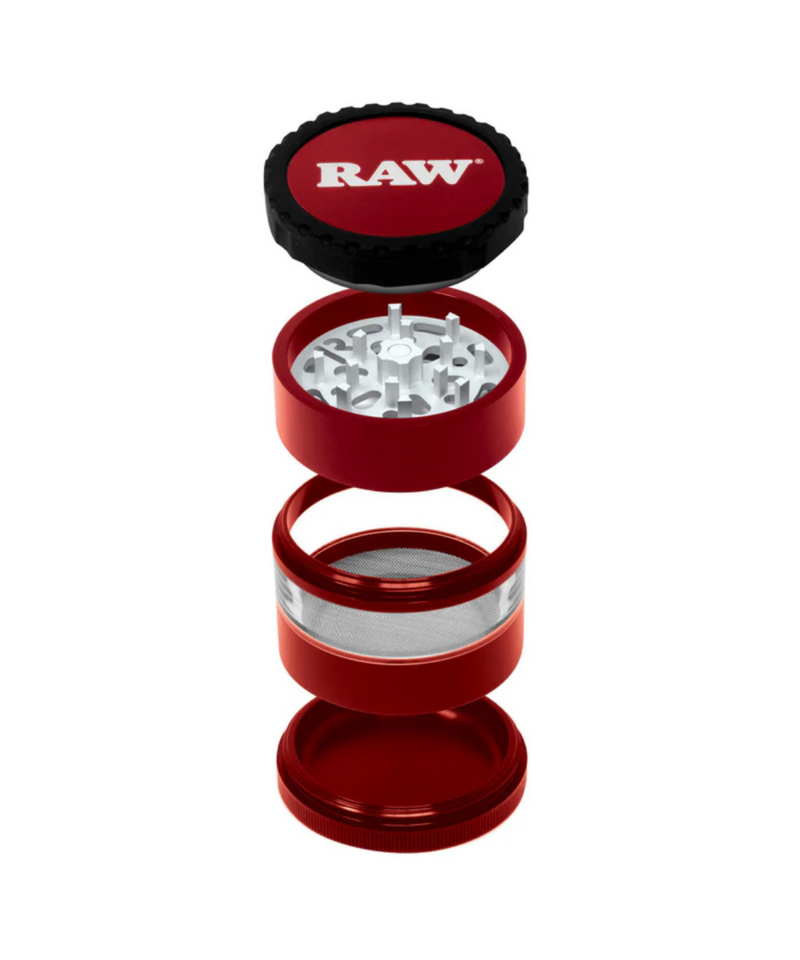 Raw Life Clear Body 4-Piece Grinder