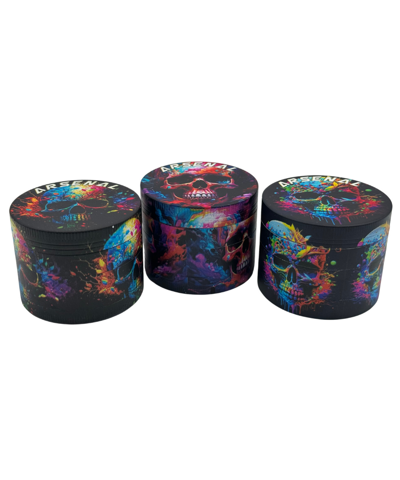 Arsenal Splatter Skull 4-Piece Metal Grinder