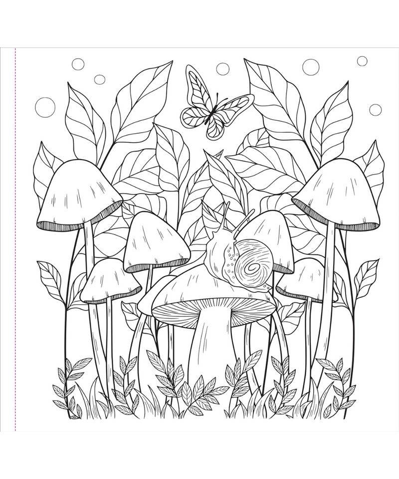 Mushroom Artist's Colouring Book