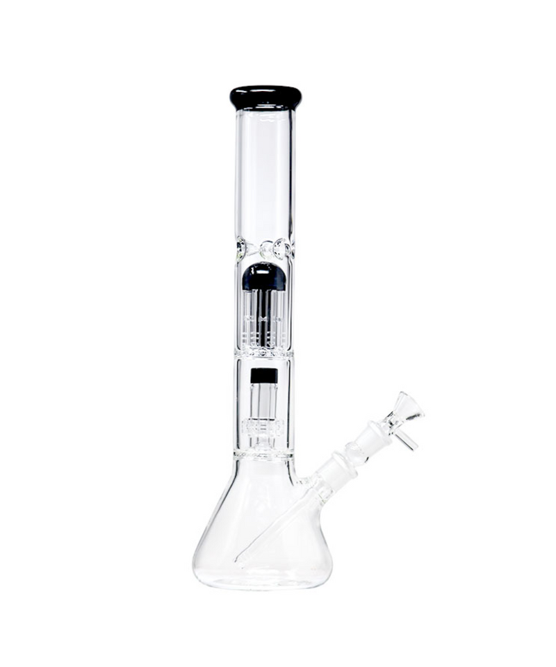 16.5" Showerhead & Tree Perc Glass Beaker Bong
