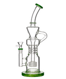 16" Stacked Matrix Recycler Glass Bong