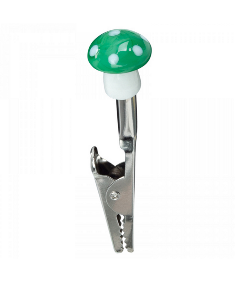Glass Mushroom Roach Clip