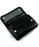 Small Black Leatherette Tobacco Pouch