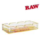 Raw Rectangular Glass Ashtray