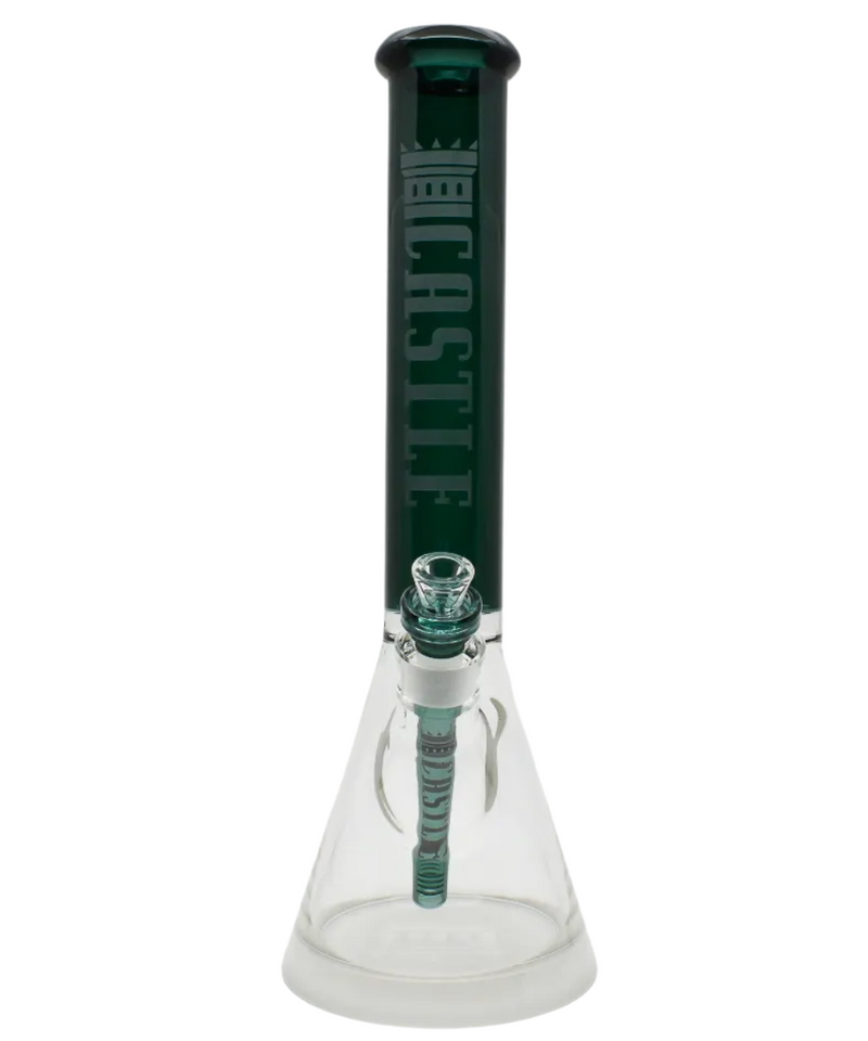 Castle Glassworks Coloured Glass Beaker Bong