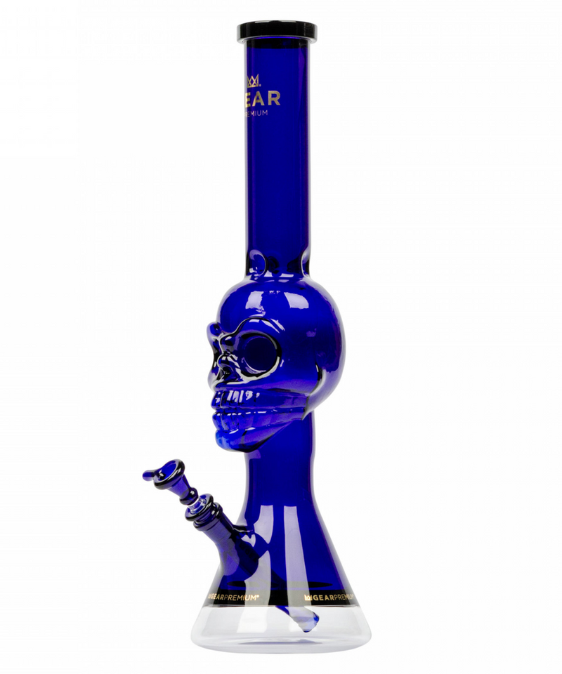 Gear 18" Tuxedo Skull Beaker Bong