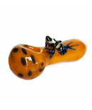 Red Eye Glass 4" Frogger Hand Pipe