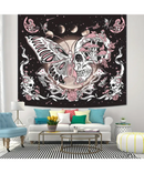 Skull Mushroom Butterfly Tapestry