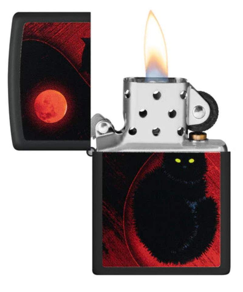 Black Cat Zippo Lighter