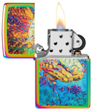 Psychedelic Brain Zippo Lighter