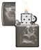 Skull Mountain Design Zippo Lighter