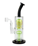 Weneed Double Tree Perc Glass Oil Rig