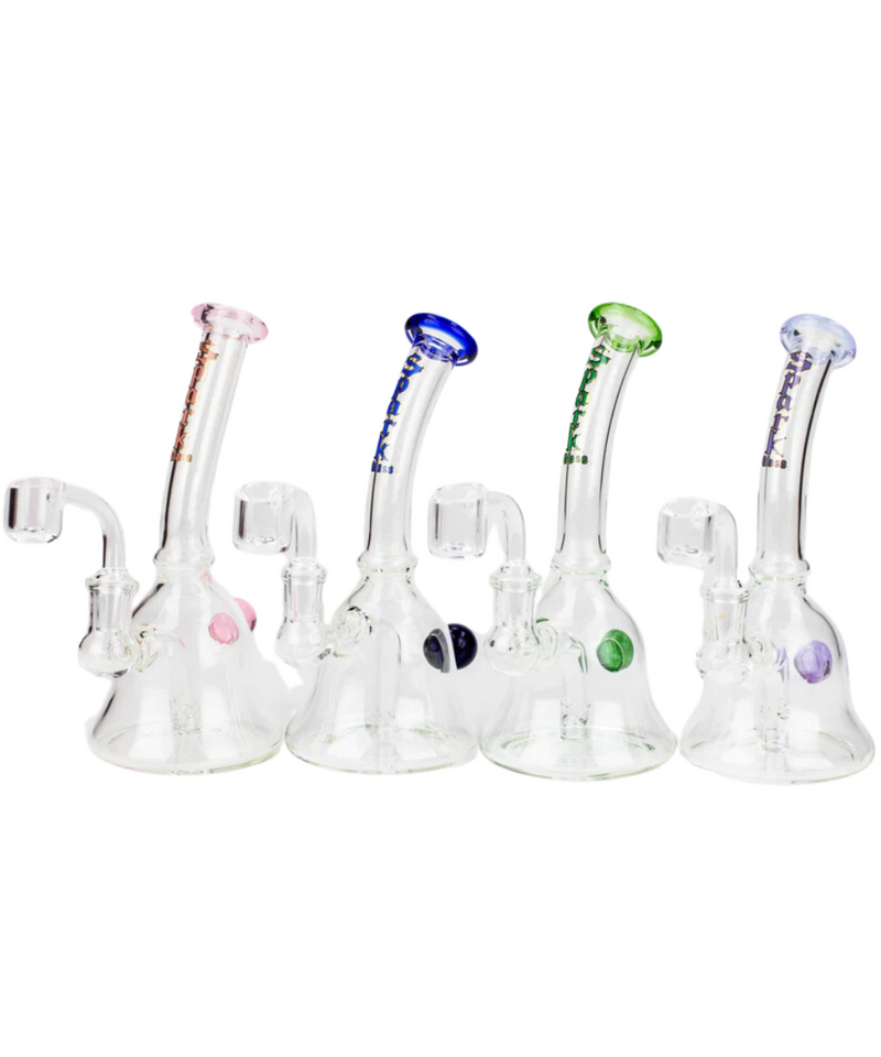 Spark Glass 7" 3 Hole Diffuser Oil Rig