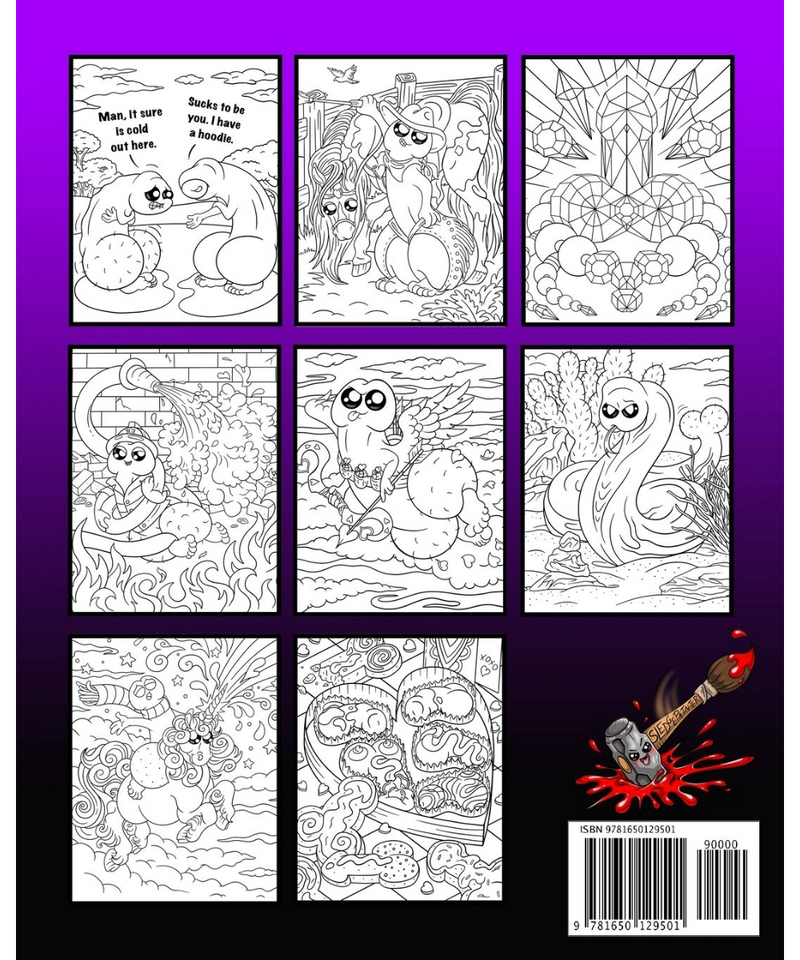 Pecker Heads Adult Colouring Book