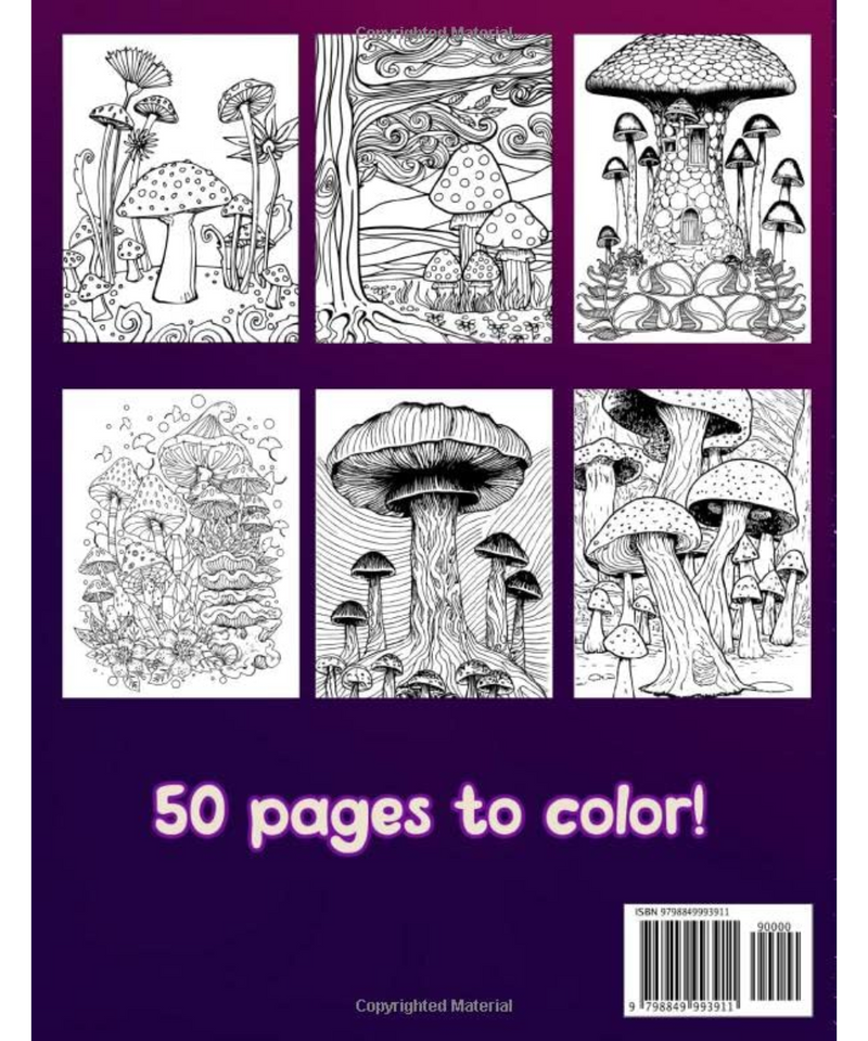 Mushroom Colouring Book