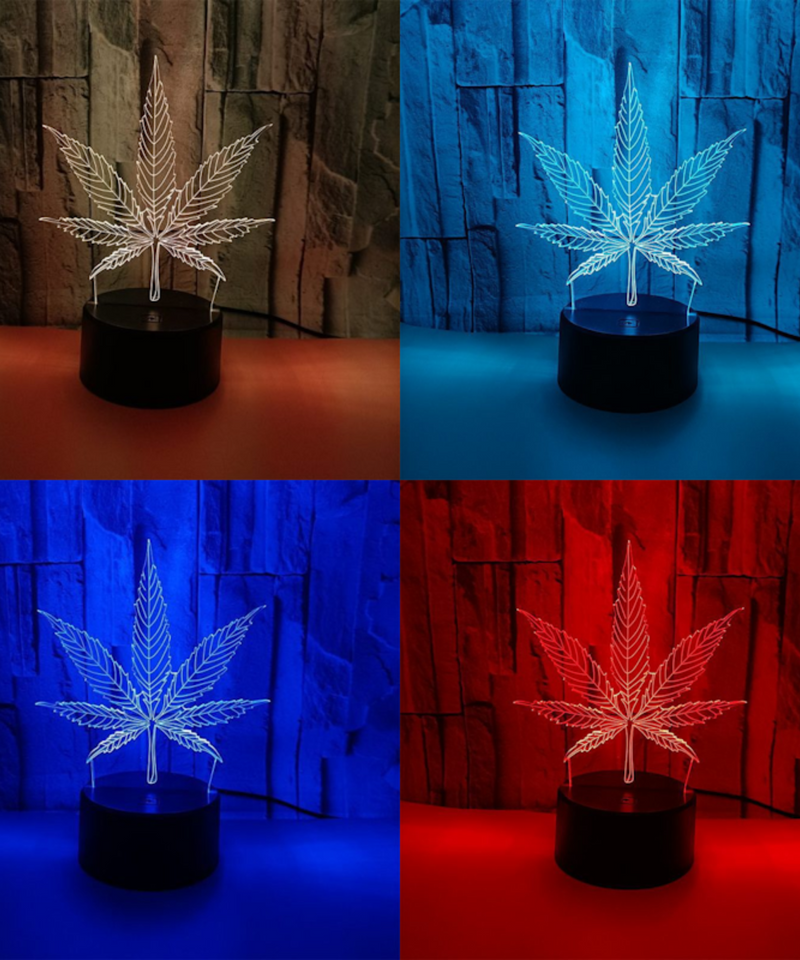 Pot Leaf LED Table Lamp