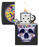 Skull Moon Design Zippo Lighter