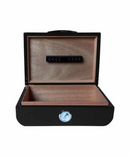 Black Lacquer 30ct Humidor With External Hygrometer