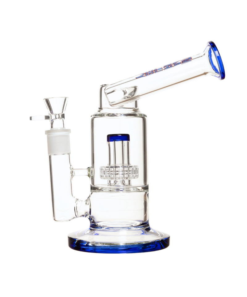 Marley Glass 9" Dual Aqua Wave Glass Bong