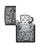 Gambling Skull Zippo Lighter