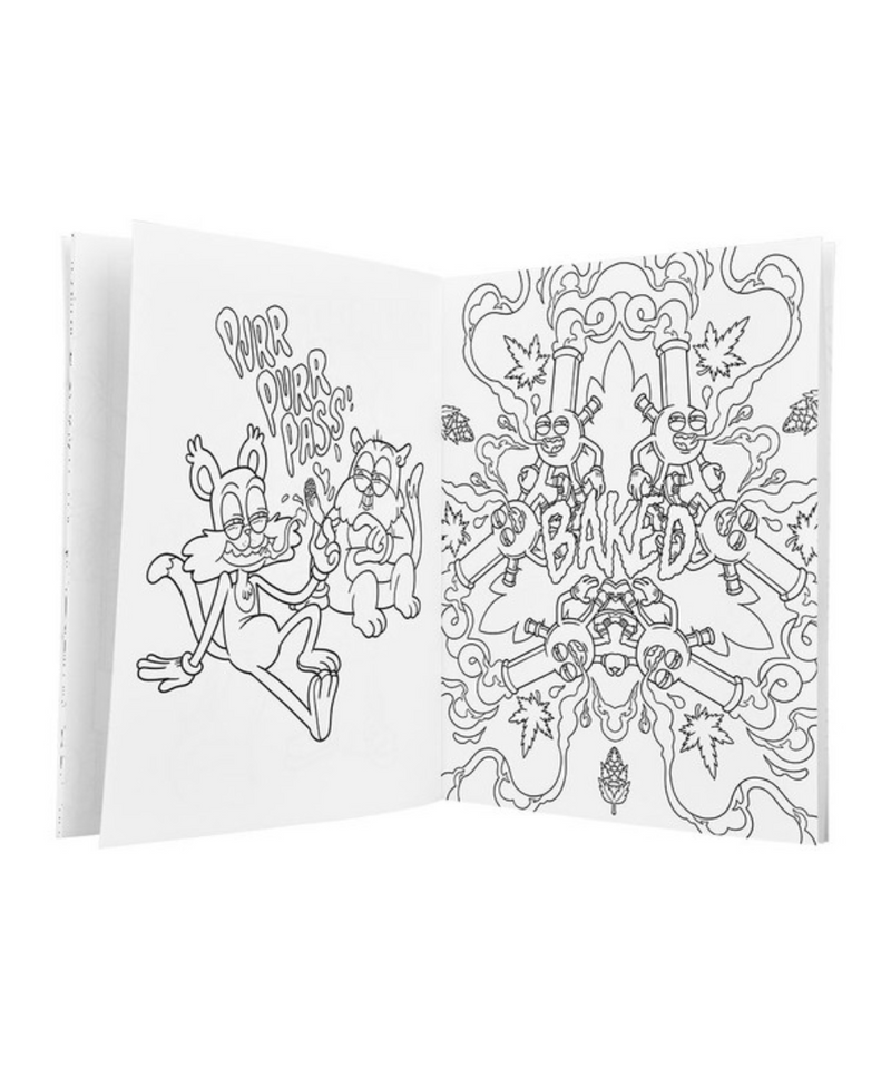 Wood Rocket High AF 2 Colouring Book