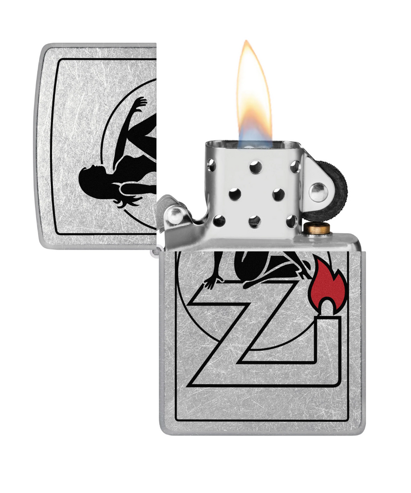 Flame Girl Zippo Lighter
