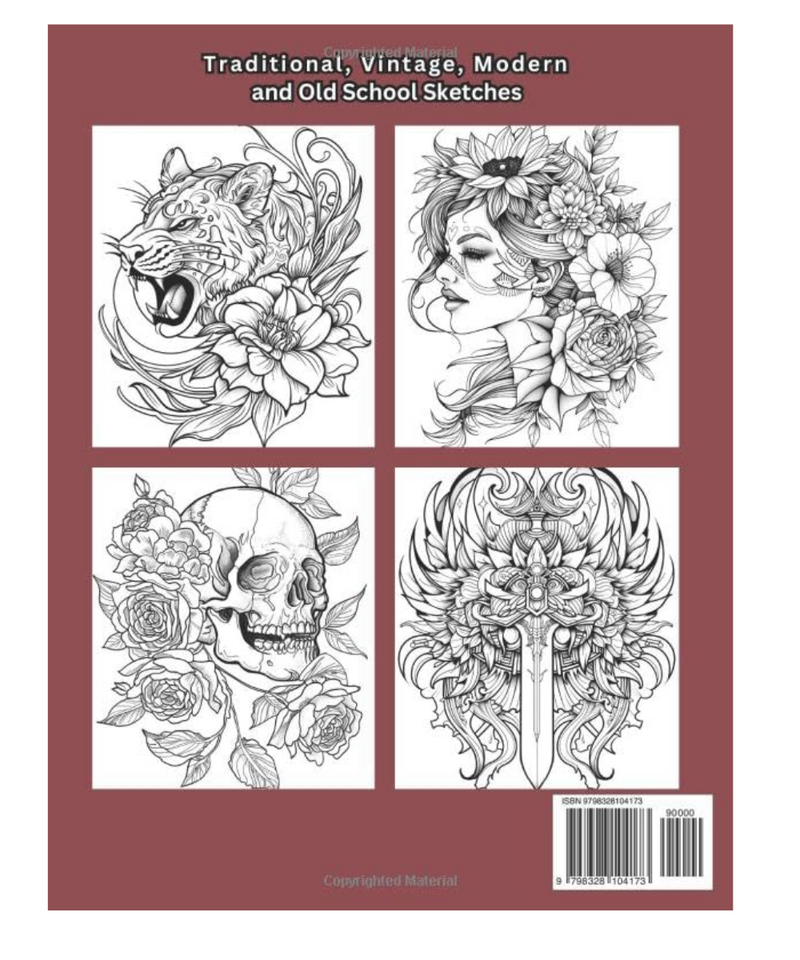 Tattoo Colouring Book