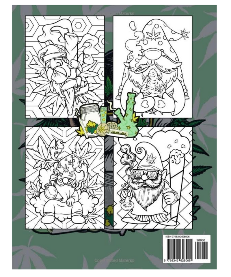 Gnome Stoner Colouring Book