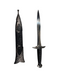 11" Dagger With Black Scabbard