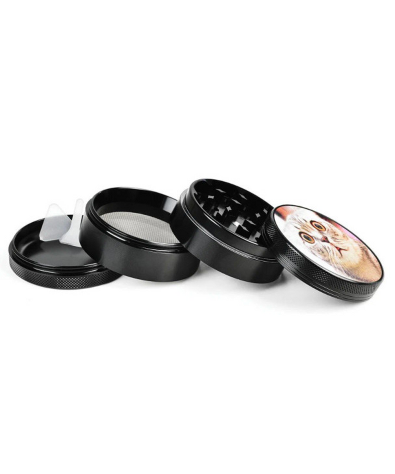 Pulsar 2.5" Stoned Cat 4-Piece Grinder