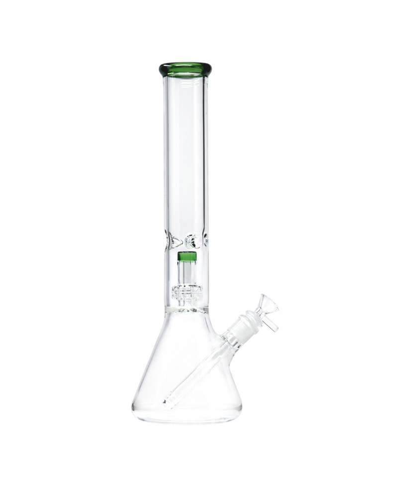 16" Showerhead Perc Glass Beaker Bong