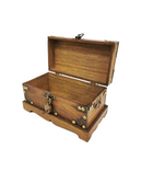 Brown Treasure Box With Lock & Key